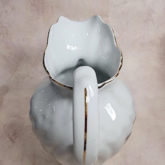 Formalities By Baum Bros. 10" Tall Anemone Collection Floral Pitcher Purple - Picture 12 of 13